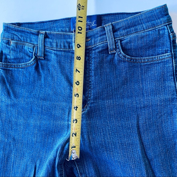 NYDJ Very High Waist Flare Blue Jeans - Picture 7 of 8